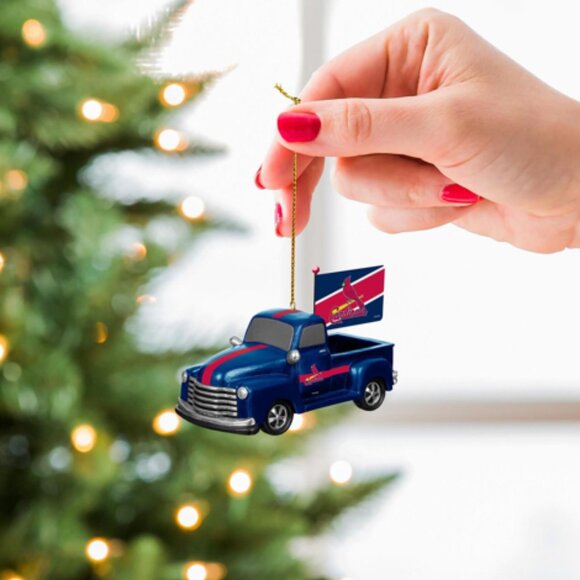 St Louis Cardinals Rally Truck Ornament - Picture 1 of 3